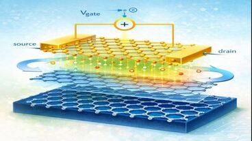 Gating monolayer and bilayer graphene with a two-dimensional semiconductor